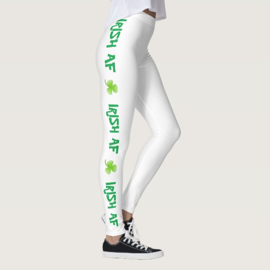 Leggings Shamrock vert irlandais de la Saint Patrick (Droite)