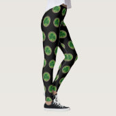 Leggings Shamrock Vert Sur Les Jambes Célestes (Droite)