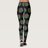 Leggings Shamrock violet sur les pattes de noeuds celtiques (Dos)