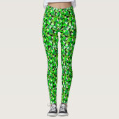 Leggings Shamrocks de la Saint Patrick (Devant)