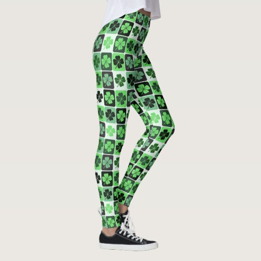 Leggings Shamrocks de Patchwork (Droite)