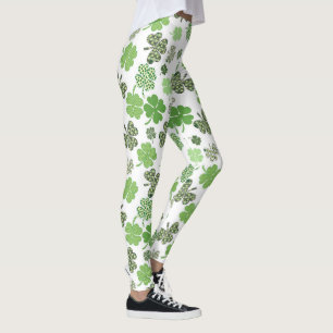 Leggings Shamrocks et trèfle de la Saint Patrick