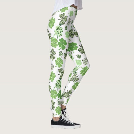 Leggings Shamrocks et trèfle de la Saint Patrick (Droite)