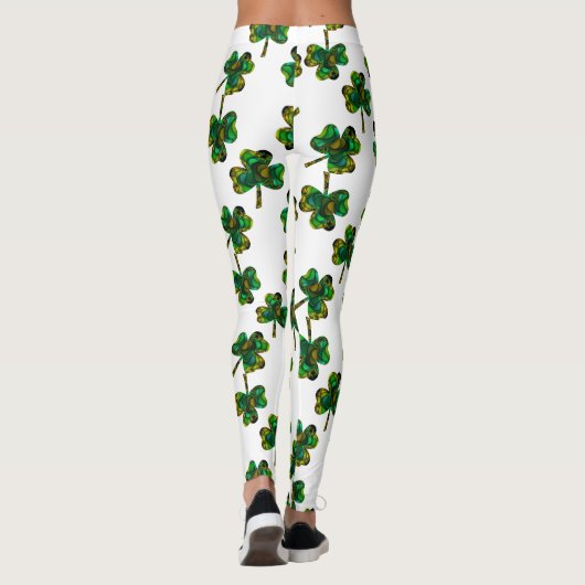 Leggings Shamrocks fractaux (Dos)