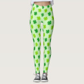 Leggings Shamrocks irlandais, St patrick Habilleme (Devant)