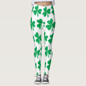 Leggings Shamrocks pour le Jour de la Saint Patrick (Devant)