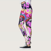 Leggings Shani - Multicolore, conception abstraite (Gauche)