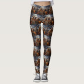 Leggings Shar Pei Halloween Éffrayant (Devant)