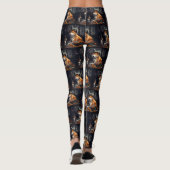 Leggings Shiba Inu Citrouilles Halloween effrayant (Dos)