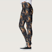 Leggings Shiba Inu Citrouilles Halloween effrayant (Gauche)