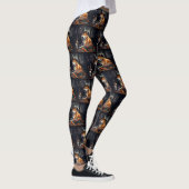 Leggings Shiba Inu Citrouilles Halloween effrayant (Droite)