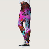 Leggings Shibori Batik : Aquarelle Gradient Tie Dye (Gauche)
