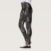 Leggings Shih Tzu Citrouilles Halloween effrayant (Gauche)