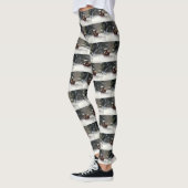 Leggings Shih Tzu hiver neige de Noël (Gauche)