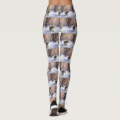 Leggings Shih Tzu Laisse Neige Noël (Dos)