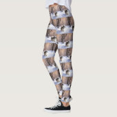 Leggings Shih Tzu Laisse Neige Noël (Gauche)