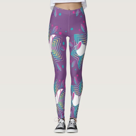 Leggings Shofar coloré avec des motifs (Devant)