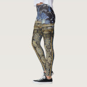 Leggings Shortie floral oriental bleu (Gauche)