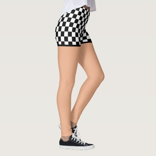Leggings Shorts Checkered de drapeau - lumière (Droite)