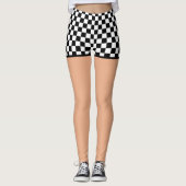 Leggings Shorts Checkered de drapeau - lumière (Devant)