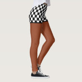 Leggings Shorts Checkered de drapeau - ton moyen (Droite)