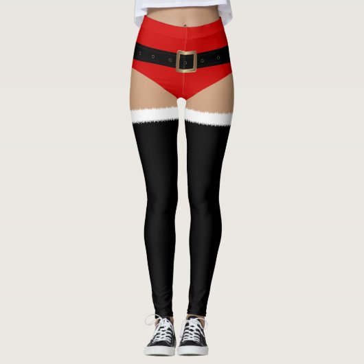Leggings Shorts de short de l'aide de Père Noël (Devant)
