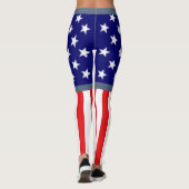 Leggings Shorts Drapeau Américain (Dos)