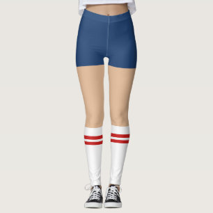 Leggings Shorts Drôles Et Chaussettes Hautes Drôles