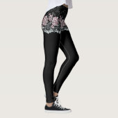 Leggings Shorts roses de ceinture de dentelle sur les (Droite)