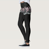 Leggings Shorts roses de ceinture de dentelle sur les (Gauche)