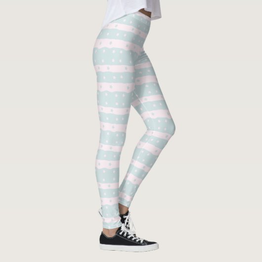 Leggings si belles lignes bleu Wavey (Droite)