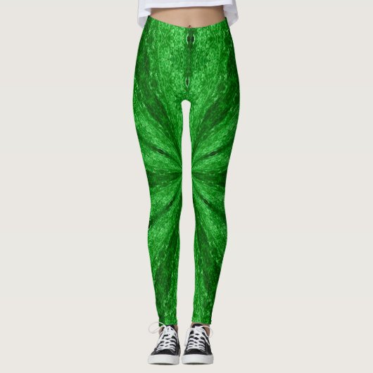 Leggings Signature Ariel Hiver Marbre Vert Mandala Yoga (Devant)
