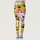 Leggings Signes de prudence Dinosaure (Devant)