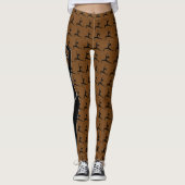 Leggings Silhouette Brown Pose de Yoga (Devant)