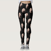 Leggings Silhouette cool face fille (Devant)