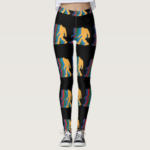 Leggings Silhouette de Bigfoot les années 70 Vintage