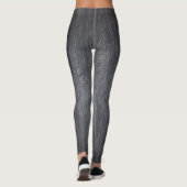 Leggings silhouette de gymnaste sur bois gris (Dos)