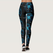 Leggings Silhouette de méduse brillante (Dos)