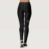 Leggings Silhouette de méduse brillante (Dos)