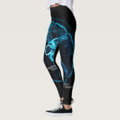 Leggings Silhouette de méduse brillante (Gauche)