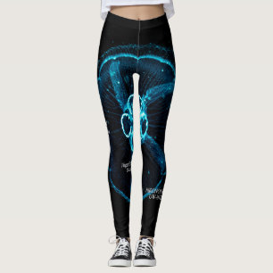 Leggings Silhouette de méduse brillante
