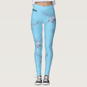 Leggings Silhouette de raie manta