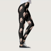 Leggings Silhouette de visage de fille cool (Droite)