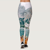 Leggings Silhouette Femme Lac Alpin Nature (Dos)