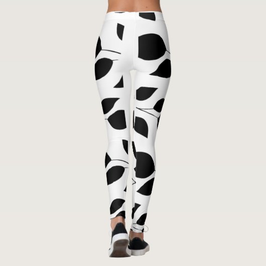 Leggings silhouette feuille (Dos)