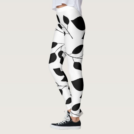 Leggings silhouette feuille (Gauche)