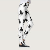 Leggings Silhouette Unicorne Noire Leging (Droite)
