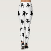 Leggings Silhouette Unicorne Noire Leging (Dos)