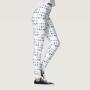 Leggings Silhouette Yoga Pose Thunder_Cove