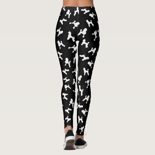 Leggings Silhouettes de caniche (Dos)